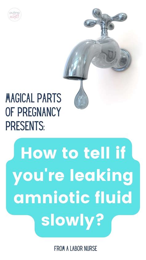 amniotic fluid sticky|How To Recognize Leaking Amniotic Fluid And What。